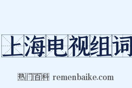 上海电视组词是什么意思的图片
